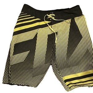Fox Racing Board Shorts Mens 30 Black Yellow 4
Way Stretch Swim Trunks BMX